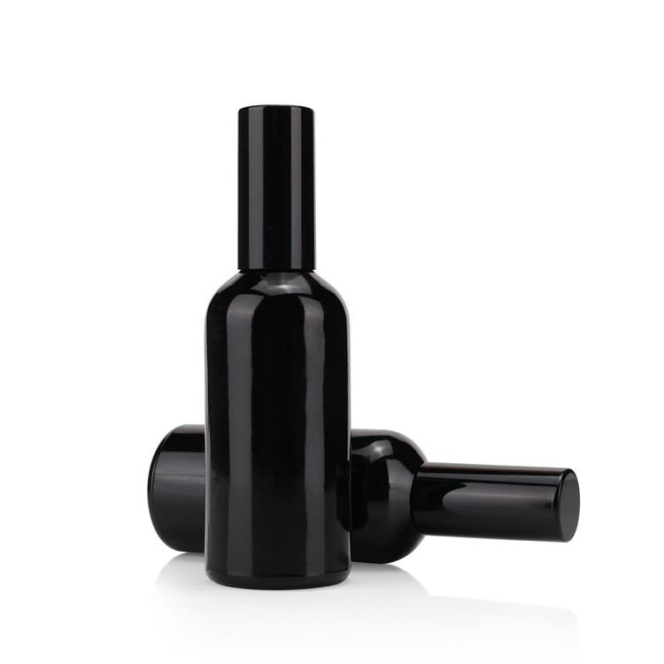 5ml 10ml 15ml 20ml 30ml 50ml 100ml black glass cosmetic bottle glass