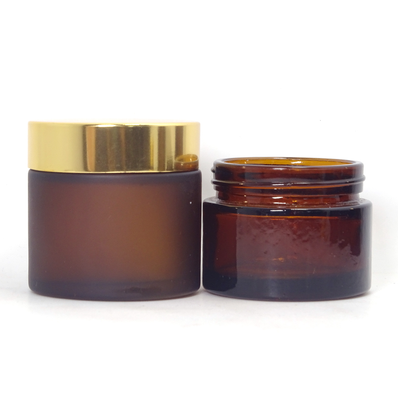 5ml 10ml 15ml 20ml 30ml 50ml 100ml black matt glass cosmetic jar for the cream