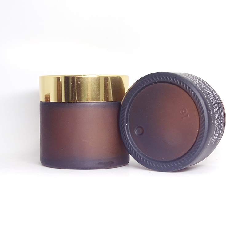 5ml 10ml 15ml 20ml 30ml 50ml 100ml black matt glass cosmetic jar for the cream
