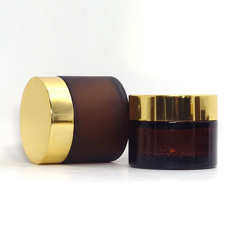 5ml 10ml 15ml 20ml 30ml 50ml 100ml black matt glass cosmetic jar for the cream