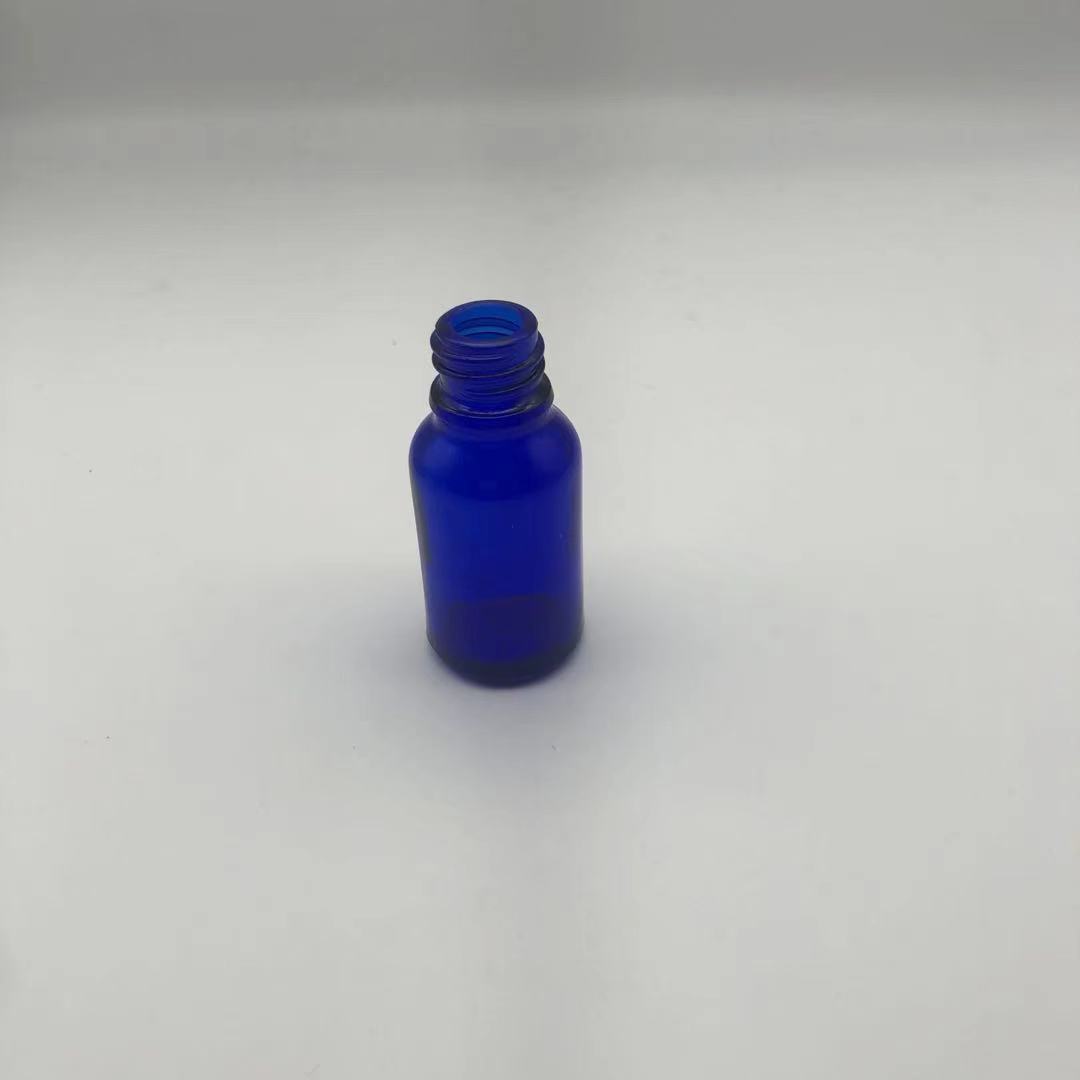 5ml,10ml,15ml,20ml,30ml,50ml,100ml blue essential oil bottle dropper glass bottle