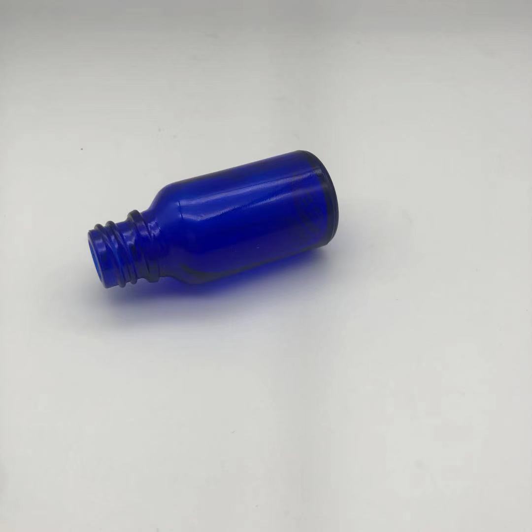 5ml,10ml,15ml,20ml,30ml,50ml,100ml blue essential oil bottle dropper glass bottle