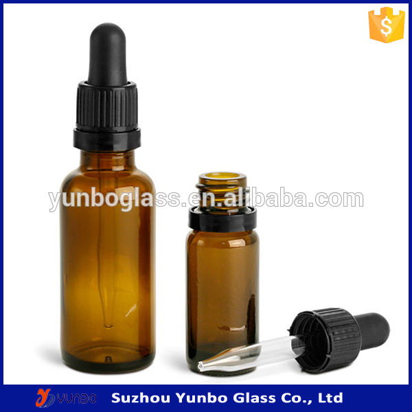5ml 10ml 15ml 20ml 30ml 50ml 100ml child proof dropper plastic aluminium cap amber essential oil glass bottle