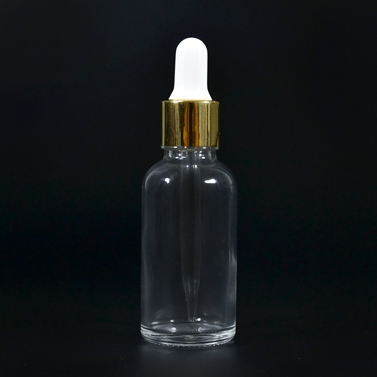 5ml 10ml 15ml 20ml 30ml 50ml 100ml clear amber blue amber essential oil glass dropper bottle with Aluminum screw dropper cap