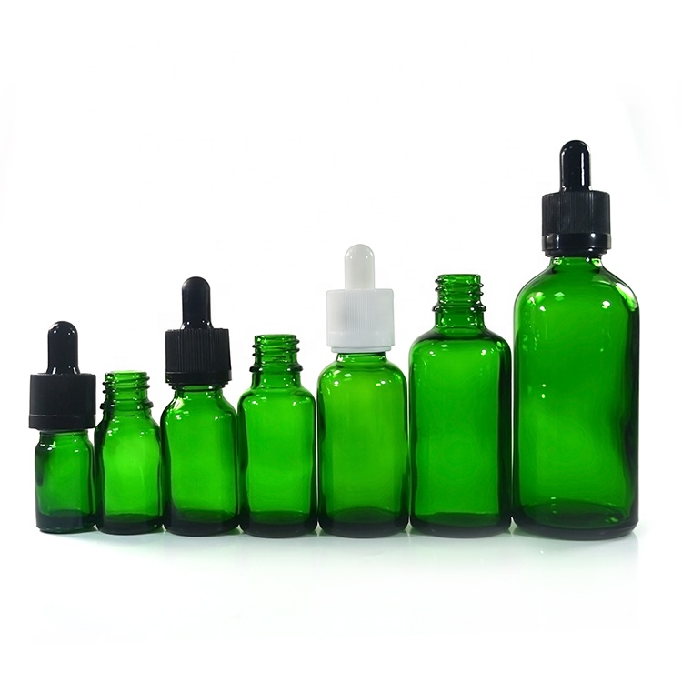 5ml 10ml 15ml 20ml 30ml 50ml 100ml clear amber blue green glass dropper bottle with tamper childproof cap