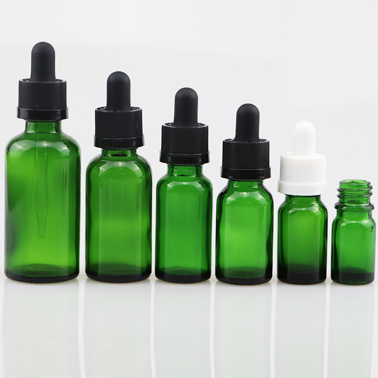 5ml 10ml 15ml 20ml 30ml 50ml 100ml clear blue green amber frosted glass dropper bottle for e liquid essential oil