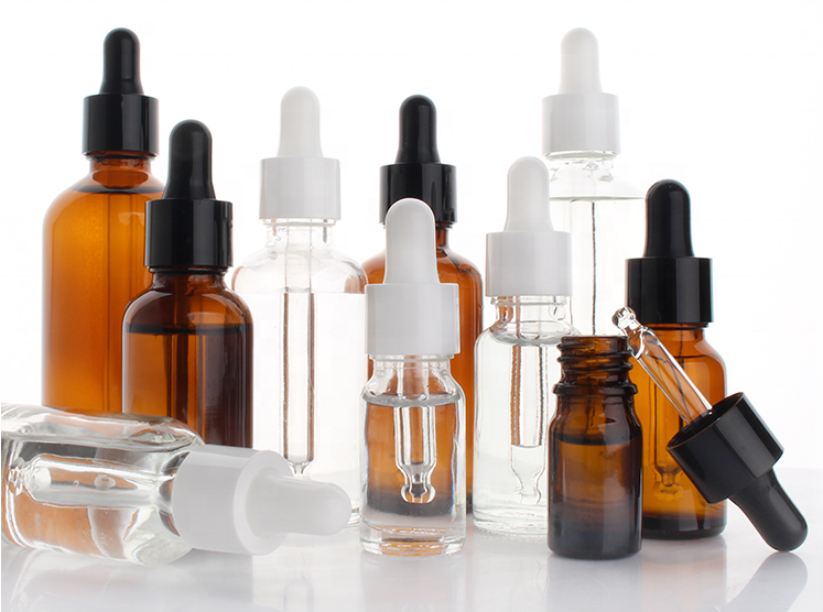 5ml,10ml,15ml,20ml,30ml,50ml,100ml clear essential oil bottle dropper glass bottle