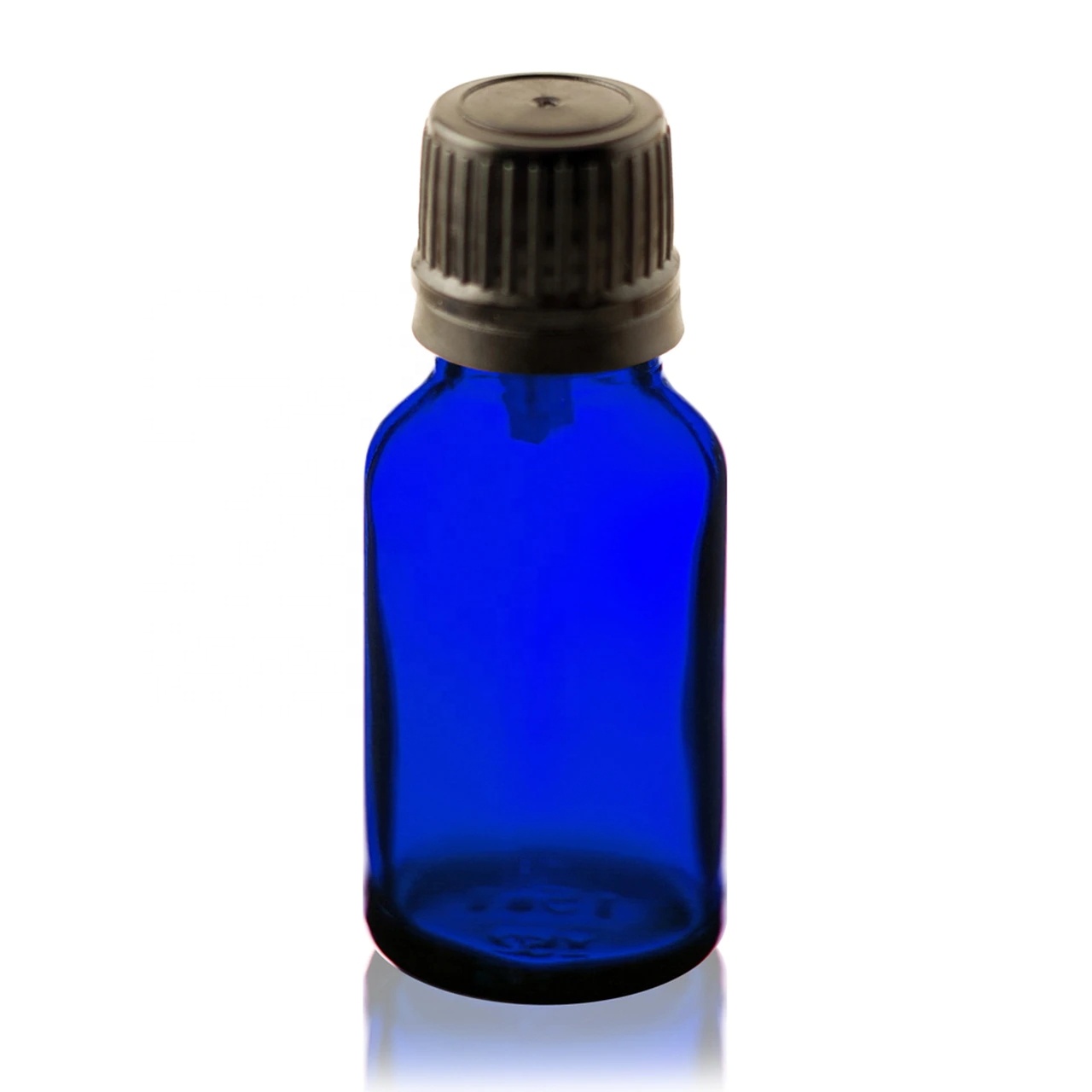 5ml 10ml 15ml 20ml 30ml 50ml 100ml coalt blue essential oil glass bottle with dropper tamper evident CRC cap