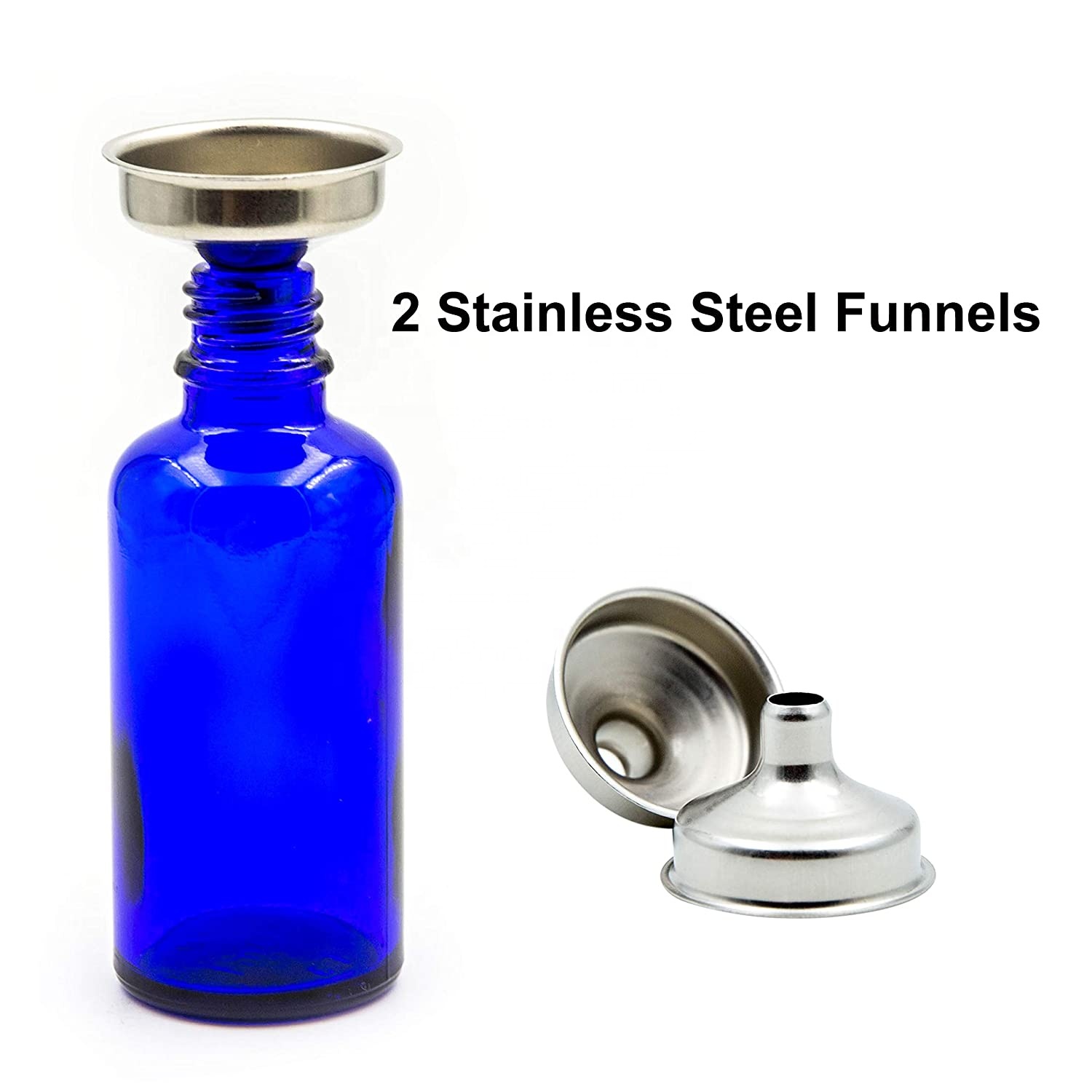 5ml 10ml 15ml 20ml 30ml 50ml 100ml coalt blue essential oil glass bottle with dropper tamper evident CRC cap