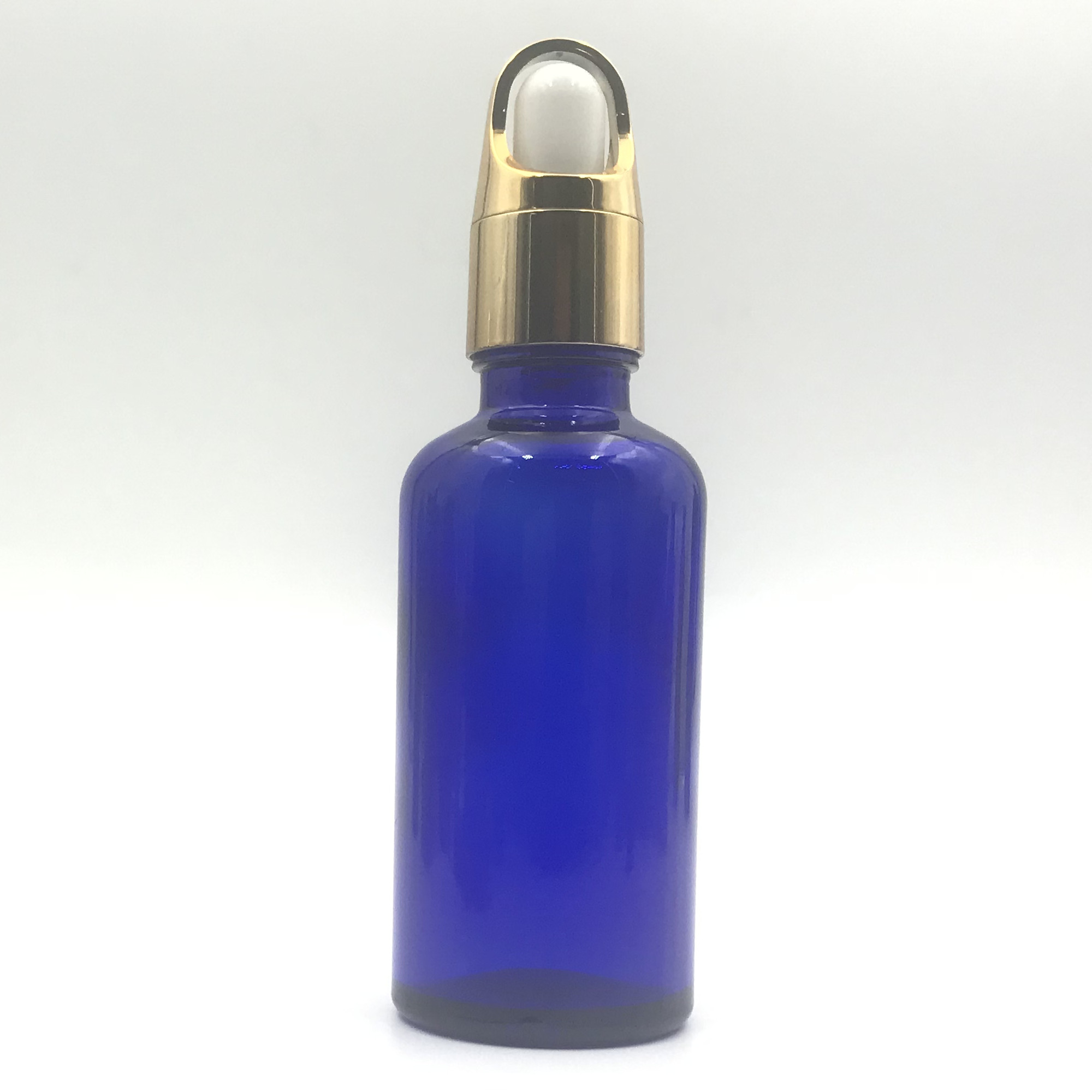 5ml 10ml 15ml 20ml 30ml 50ml 100ml empty blue round shape glass essential oil bottles for liquor with cap