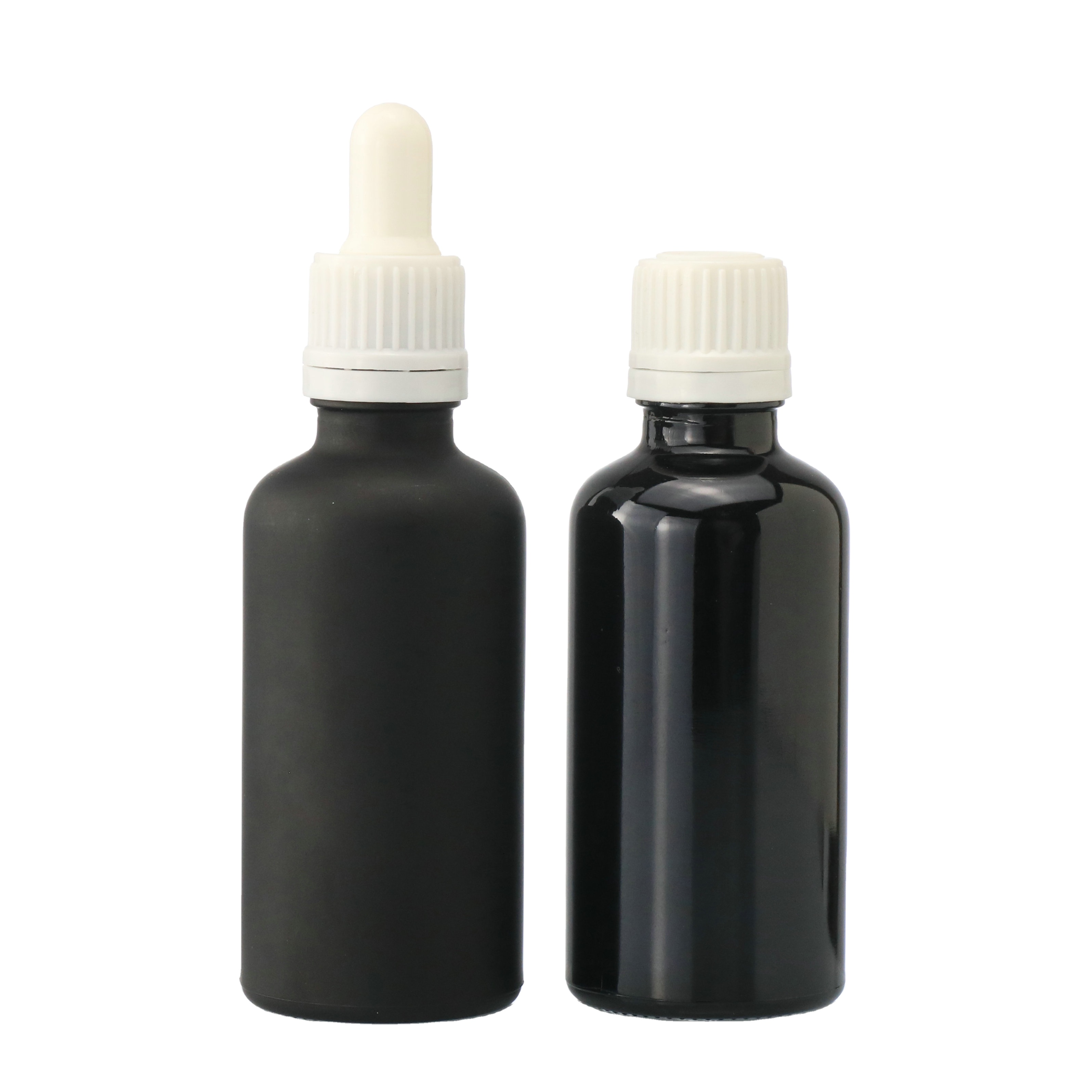 5ml 10ml 15ml 20ml 30ml 50ml 100ml essential oil black glass dropper bottles for CBD oil