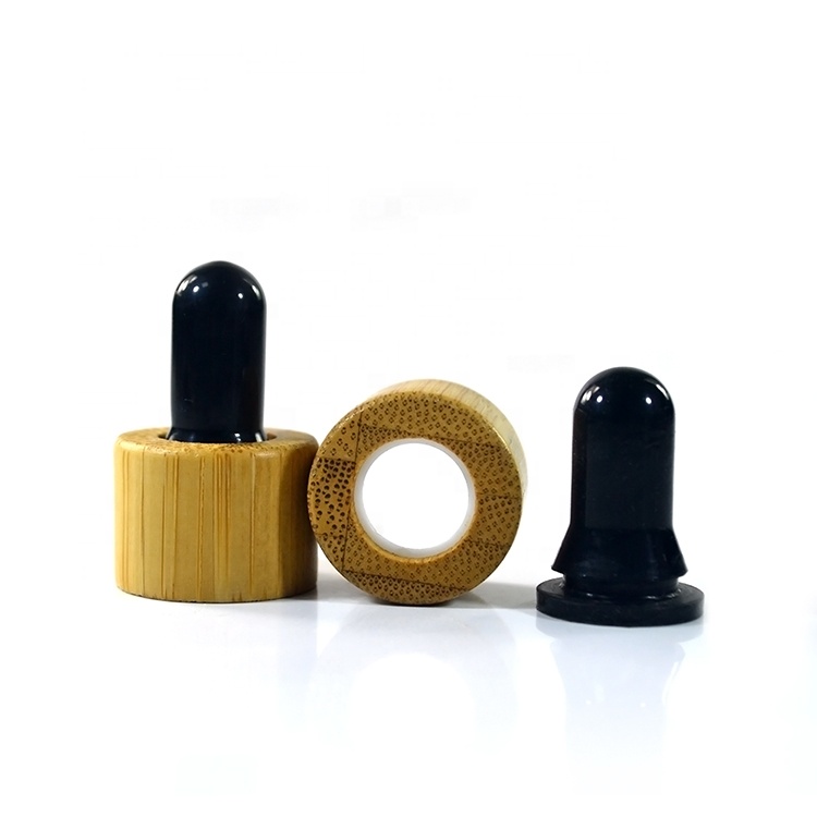 5ml 10ml 15ml 20ml 30ml 50ml 100ml essential oil matte frosted black glass bottle with bamboo dropper cap