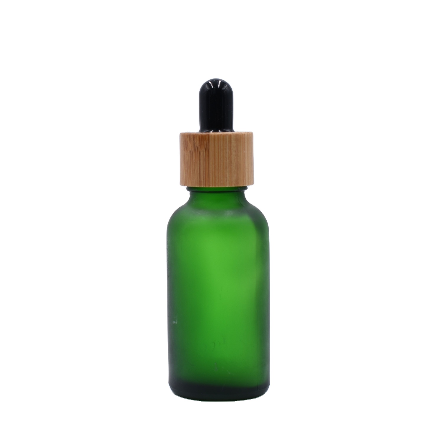 5ml 10ml 15ml 20ml 30ml 50ml 100ml frost clear glass dropper bottle with bamboo dropper cap for essential oil