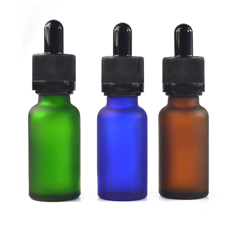 5ml 10ml 15ml 20ml 30ml 50ml 100ml frosted clear glass essential oil bottle with pipette