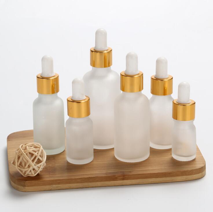 5ml 10ml 15ml 20ml 30ml 50ml 100ml frosted essential oil glass dropper bottle