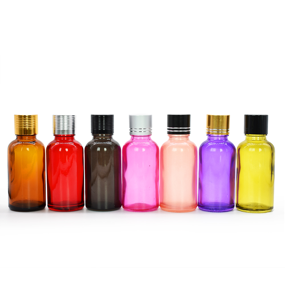 5ml 10ml 15ml 20ml 30ml 50ml 100ml frosted green blue amber clear essential oil glass dropper bottle with bamboo lid