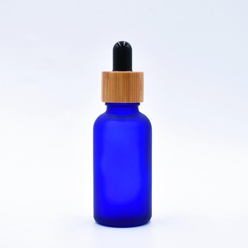 5ml 10ml 15ml 20ml 30ml 50ml 100ml frosted green blue amber clear essential oil glass dropper bottle with bamboo lid