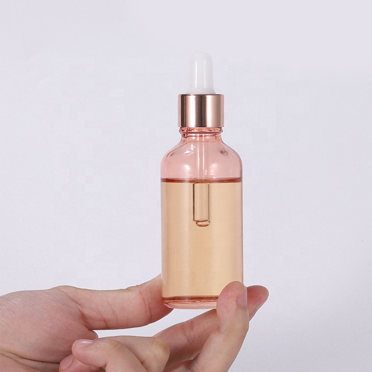 5ml,10ml,15ml,20ml,30ml,50ml,100ml glass eye dropper bottle, Rose gold glass essential oil bottle for essential oil or perfume