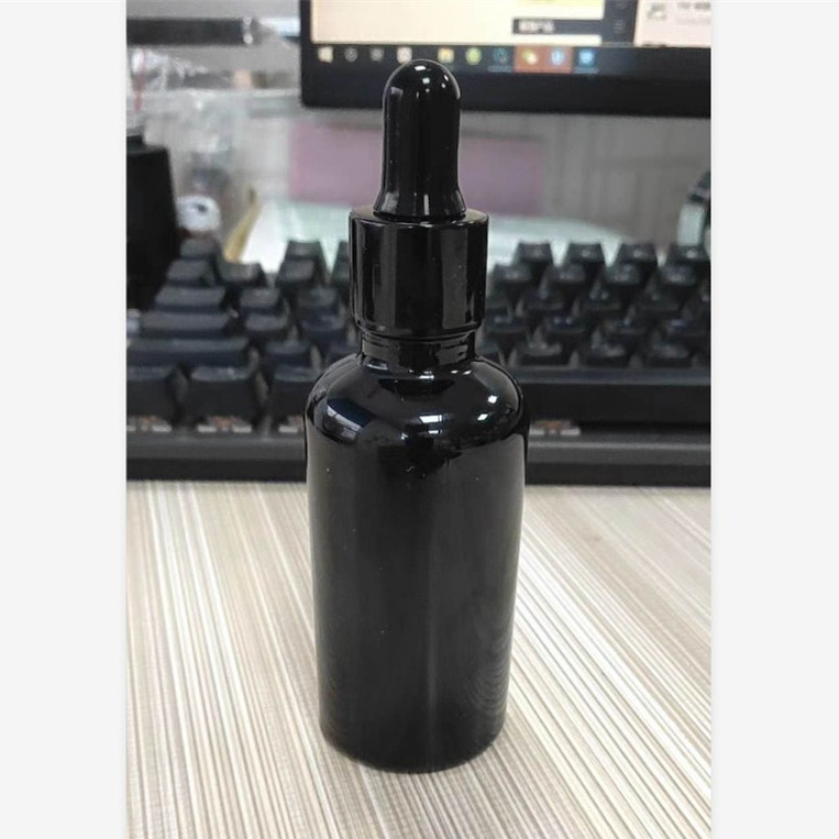 5ml 10ml 15ml 20ml 30ml 50ml 100ml glossy/shiny black essential oil glass dropper bottle