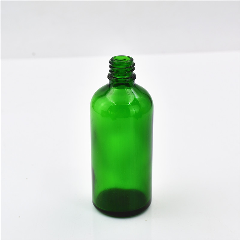 5ml 10ml 15ml 20ml 30ml 50ml 100ml green glass essential oil bottle with orifice reducer and cap