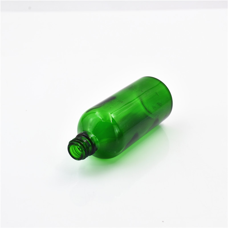 5ml 10ml 15ml 20ml 30ml 50ml 100ml green glass essential oil bottle with orifice reducer and cap