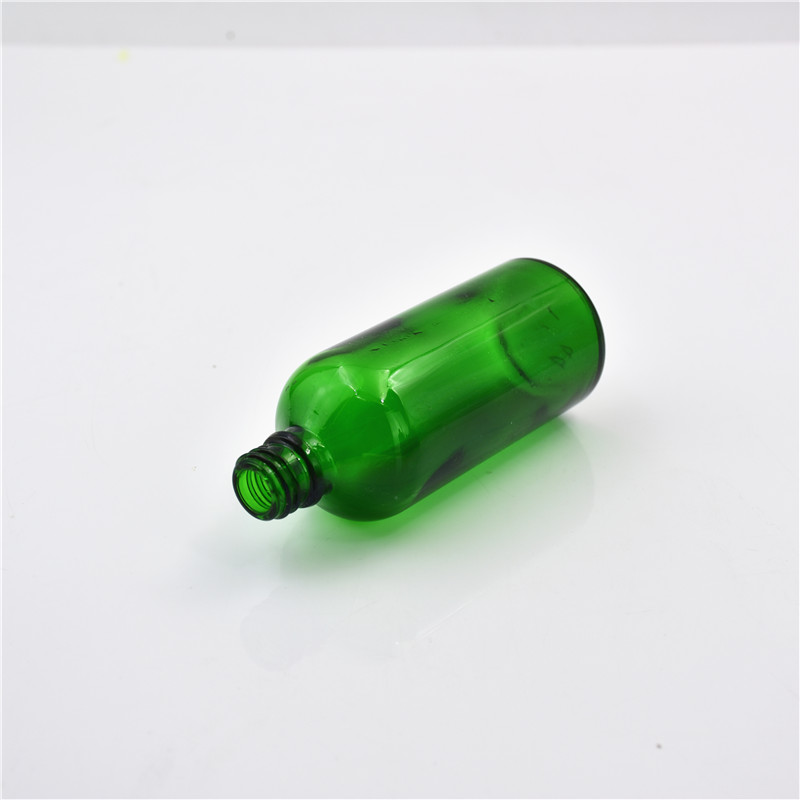 5ml 10ml 15ml 20ml 30ml 50ml 100ml green glass essential oil bottle with orifice reducer and cap