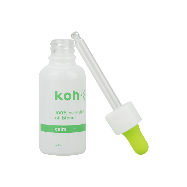 5ml 10ml 15ml 20ml 30ml 50ml 100ml luxury custom green dropper bottle 1oz white glass serum bottle with dropper