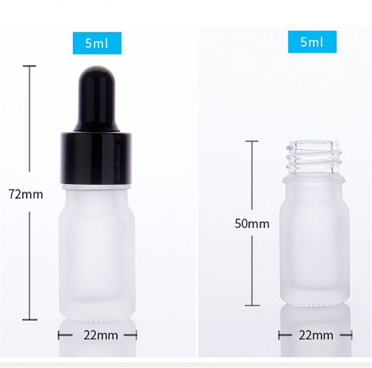 5ml 10ml 15ml 20ml 30ml 50ml 100ml oz clear frosted glass dropper bottles