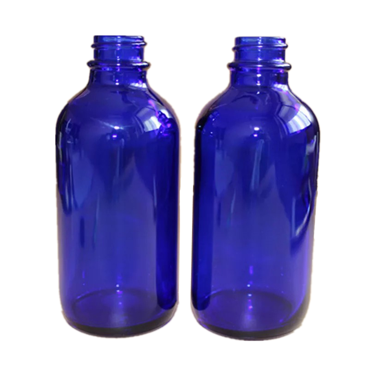 5ml 10ml 15ml 20ml 30ml 50ml 100ml round blue color glass bottle for essential oil with screw cap