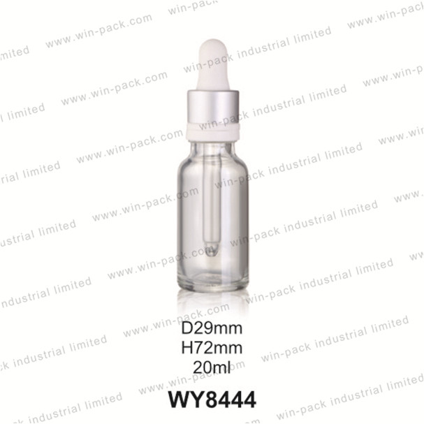5ml 10ml 15ml 20ml 30ml 50ml 100ml shinny silver glass essential oil bottle with dropper