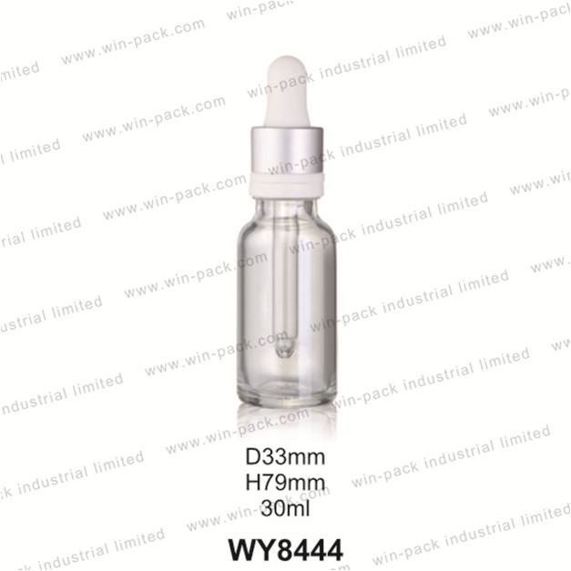 5ml 10ml 15ml 20ml 30ml 50ml 100ml shinny silver glass essential oil bottle with dropper