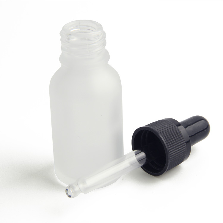 5ml 10ml 15ml 20ml 30ml 50ml 100ml silk-screen printing white frosted essential oil bottle 30ml white dropper bottles glass
