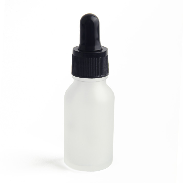 5ml 10ml 15ml 20ml 30ml 50ml 100ml silk-screen printing white frosted essential oil bottle 30ml white dropper bottles glass