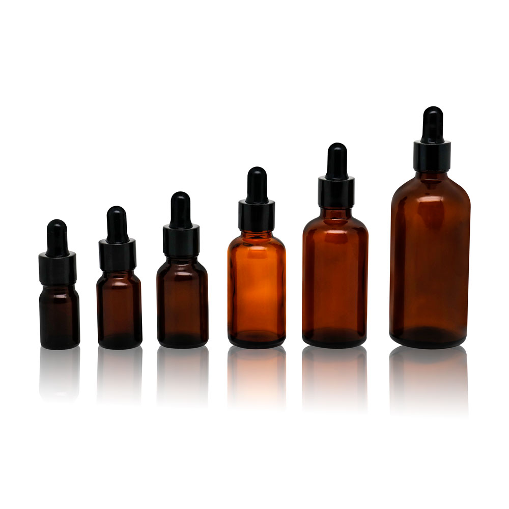 5ml, 10ml, 15ml, 20ml, 30ml, 50ml, 100ml transparent brown or color glass spray essential oil bottle for essential oil