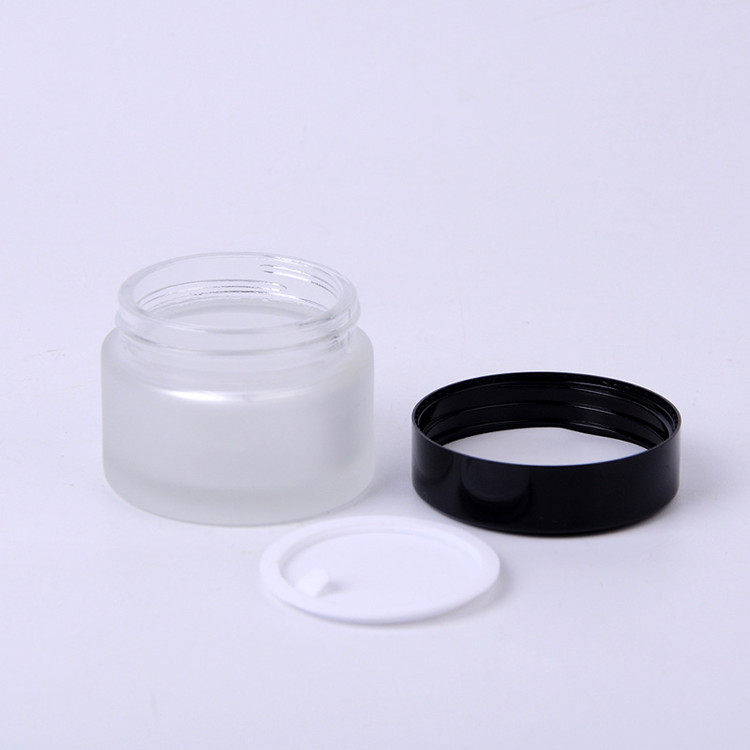5ml 10ml 15ml 20ml 30ml 50ml 100ml transparent clear glass jar for cosmetic cream packaging