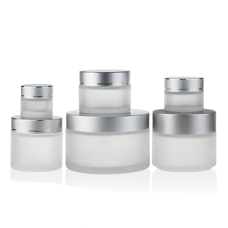 5ml 10ml 15ml 20ml 30ml 50ml 100ml transparent clear glass jar for cosmetic cream packaging