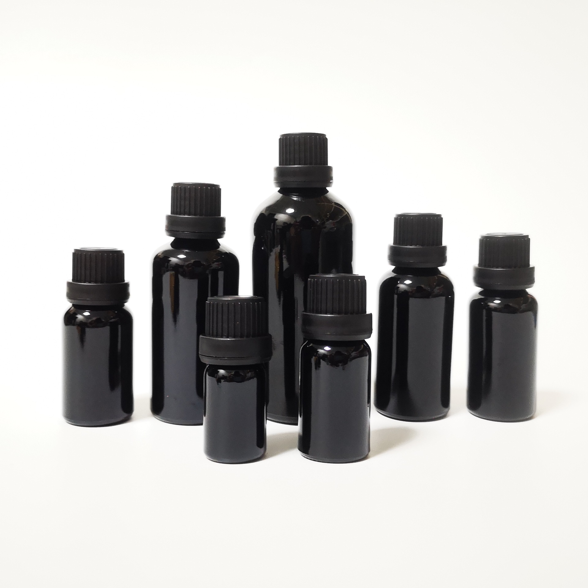 5ml 10ml 15ml 20ml 30ml 50ml 100ml transparent glass essential oil dropper bottle