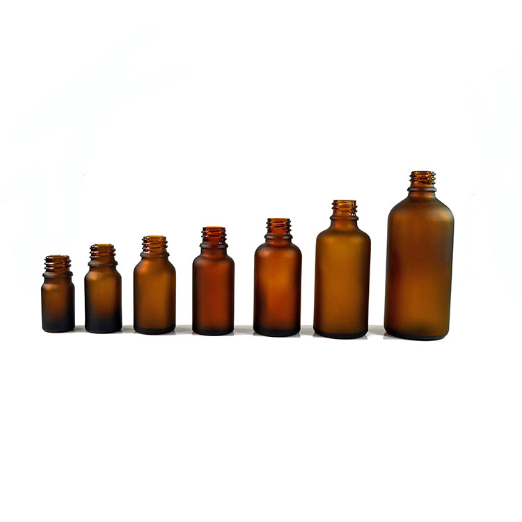 5ml 10ml 15ml 20ml 30ml 50ml 100ml vape essential oil e liquid frosted clear amber blue green glass dropper bottle