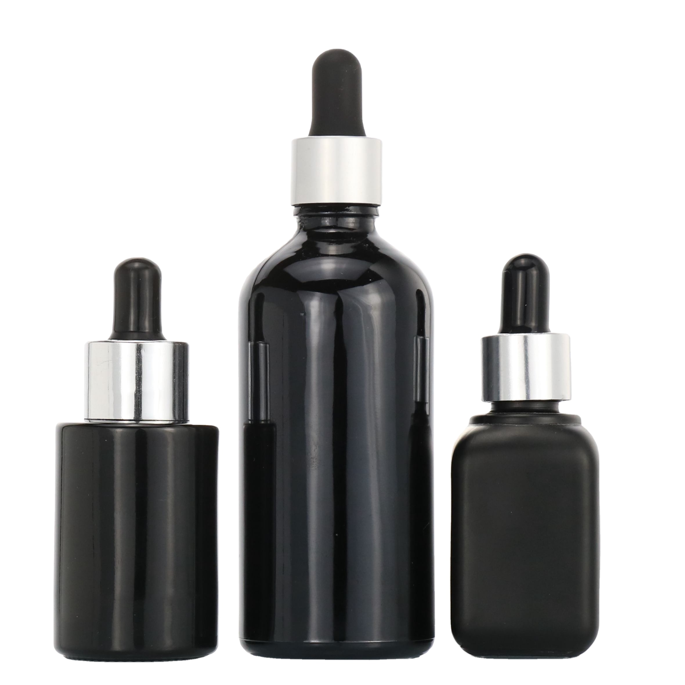 5ml 10ml 15ml 20ml 30ml 50ml 100ml vape oil e liquid frosted black white glass dropper bottle with tamper&child proof cap