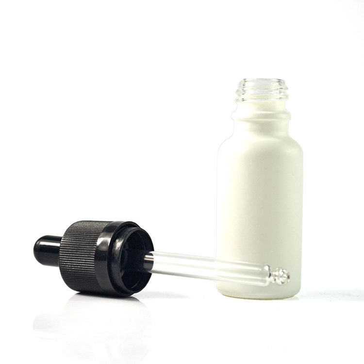 5ml 10ml 15ml 20ml 30ml 50ml 100ml vape oil e liquid frosted black white glass dropper bottle with tamper&child proof cap