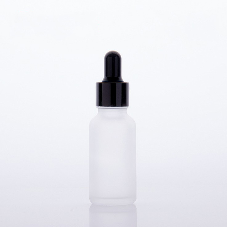5ml 10ml 15ml 20ml 30ml 50ml 100ml white frosted essential oil bottle 20ml glass dropper bottle