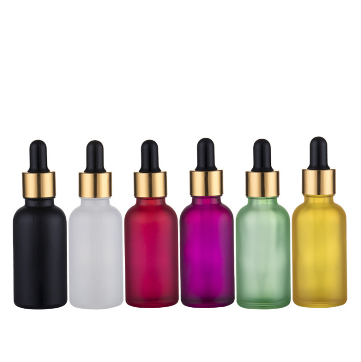 5ml 10ml 15ml 20ml 30ml 50ml 100ml white frosted essential oil bottle 20ml glass dropper bottle
