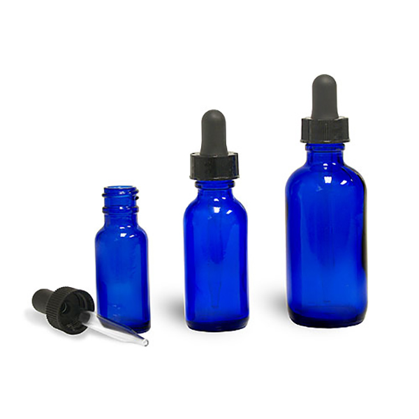 5ml 10ml 15ml 20ml 30ml 50ml 100ml wholesale glass cobalt blue essential oil bottle