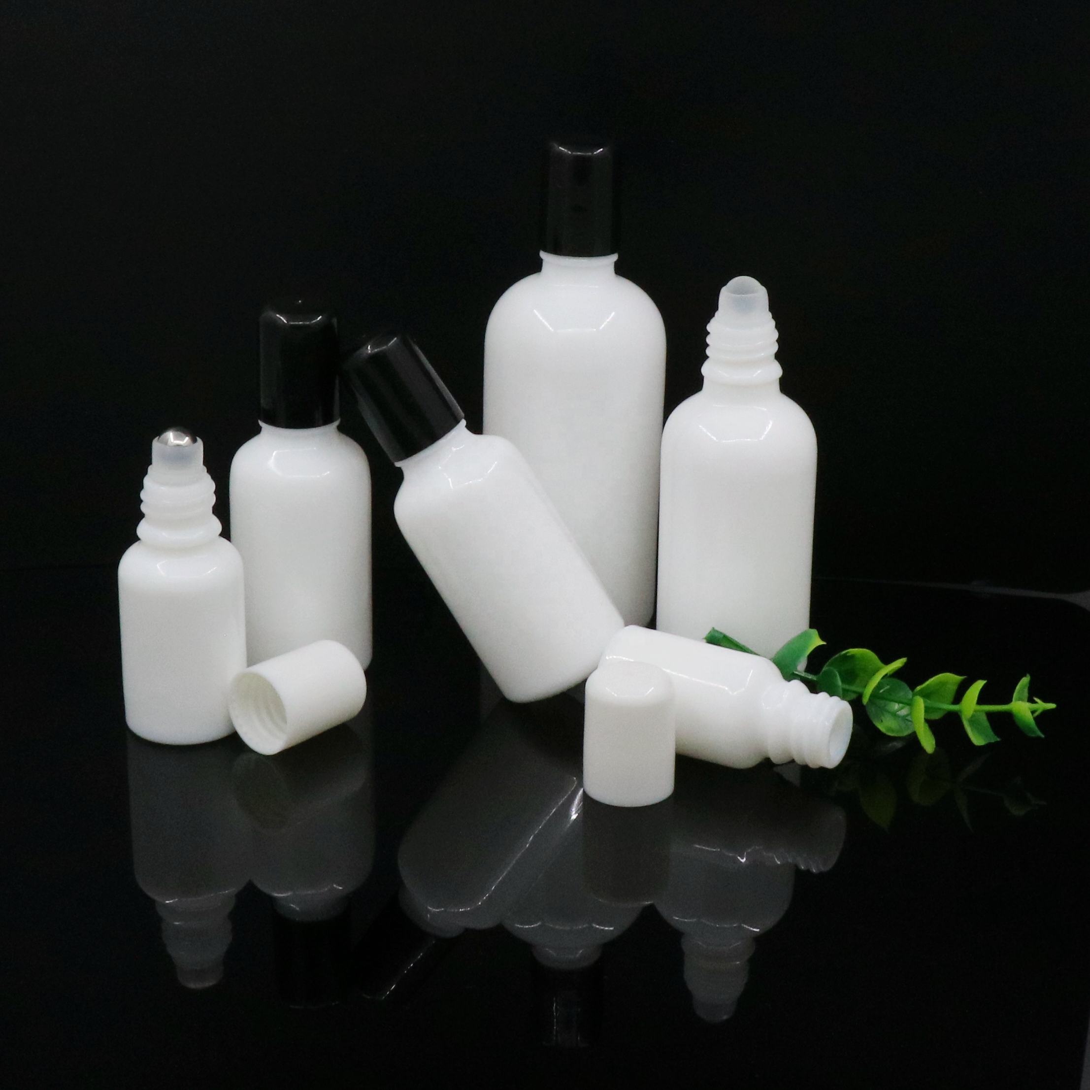 5ml 10ml 15ml 20ml 30ml 50ml 60ml 100ml 120ml boston round opal matt white frosted glass dropper bottle for oil cosmetic