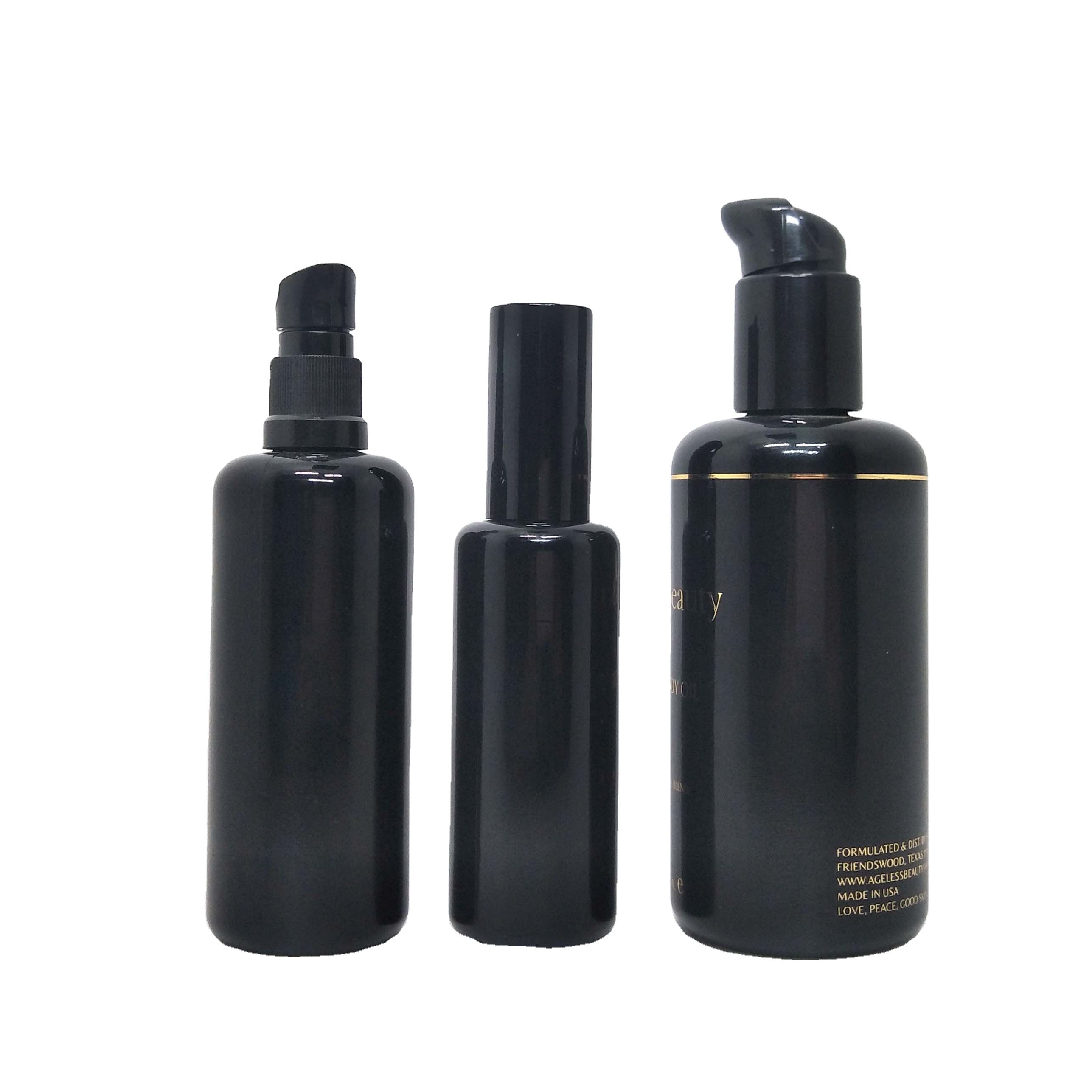 5ml 10ml 15ml 20ml 30ml 50ml 60ml 100ml 200ml essential oil black glass dark violet spray bottles