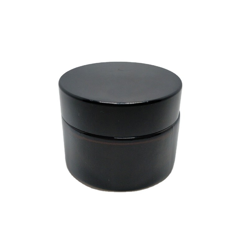 5ml 10ml 15ml 20ml 30ml 50ml 60ml 100ml Amber Brown Cosmetic Glass Cream Jar With Lid Glass Storage bottles Pot