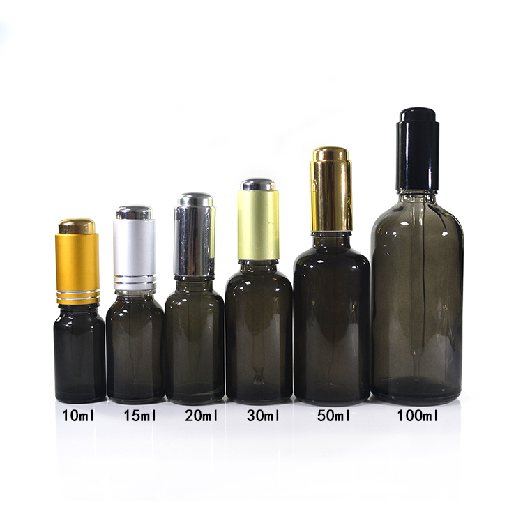 5ml 10ml 15ml 20ml 30ml 50ml 60ml 100ml black tint glass dropper bottles for Essential Oil, Serum Tincture, CBD
