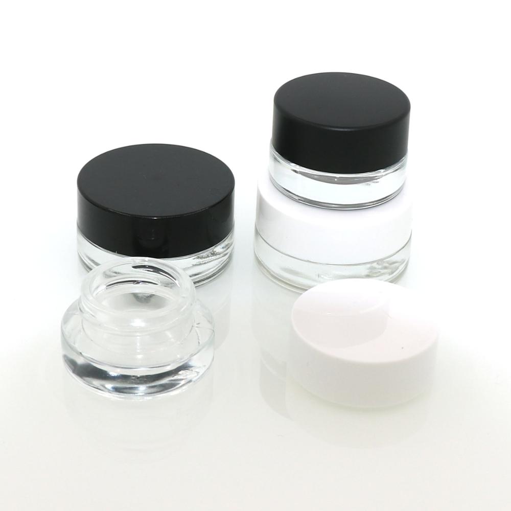 5ml 10ml 15ml 20ml 30ml 50ml 60ml 100ml cosmetic face cream jar amber glass jar with plastic / wooden/ bamboo cap