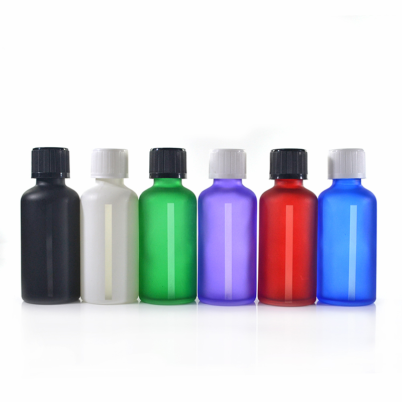 5ml 10ml 15ml 20ml 30ml 50ml 60ml 100ml customize window design on colored glass dropper oil bottle with bamboo plastic caps