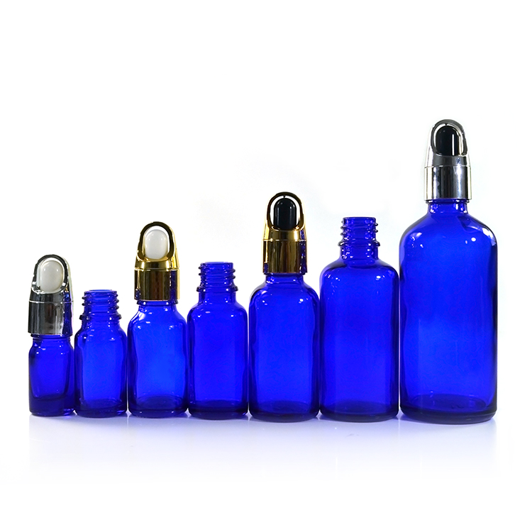 5ml 10ml 15ml 20ml 30ml 50ml 60ml 100ml empty clear amber blue green glass essential oil dropper bottle with flower basket cap
